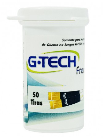 Tiras Reagentes G-Tech Free - 50 tiras 