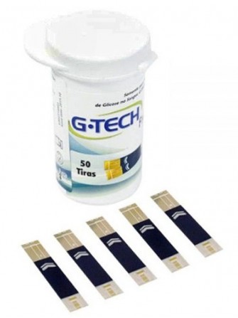 Tiras Reagentes G-Tech Free - 50 tiras 